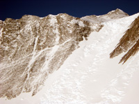 View of Vinson's summit from Base Camp