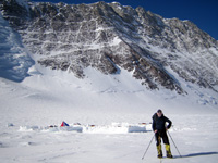 Setting-off on the 3,300-metre acclimatisation climb